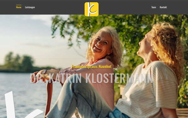 Webseite Frauenarzt Dr. Klostermann